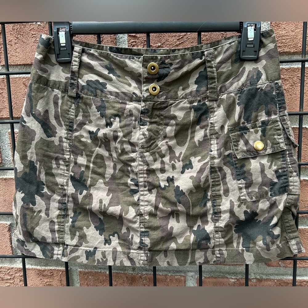 Punk Girl Collection Trendy Camouflage Mini Skirt